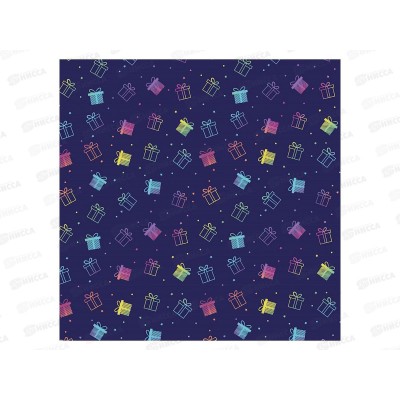 Бумага упаковочная Optima Подарочки (10л,70*100см) УБ-6806 *25