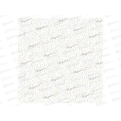 Бумага упаковочная MI Конфетти (10л,70*100см) УБ-6813