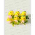 Сувенир пасхальный "Цыпленок в шляпке и тремя яичками" 6шт 9766736 Сувенир пасхальный "Цыпленок в шляпке и тремя яичками" 6шт 9766736