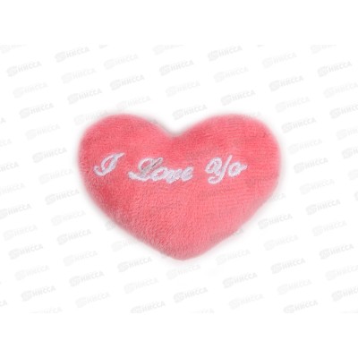 Магнит мягкий &quotЯ люблю тебя&quot в виде сердца 9см розовый 10092444