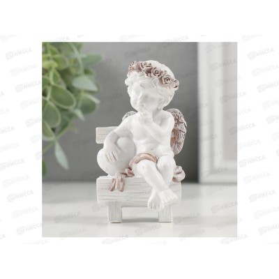 Сувенир полистоун &quotМилый ангелочек на скамье с сердцем&quot 5*5*9 10324766