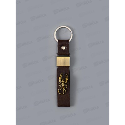 Брелок кожзам "Ремешок со скорпионом" 2,2*10см 10870496 Брелок кожзам "Ремешок со скорпионом" 2,2*10см 10870496
