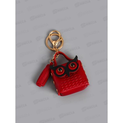 Брелок кожзам с карабином "Сумочка. Сова" бордо 5,2*2,6*6см 10904483 Брелок кожзам с карабином "Сумочка. Сова" бордо 5,2*2,6*6см 10904483