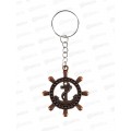 Брелок металл &quotШтурвал с якорем&quot 4,5*4см 2578268