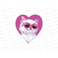 Открытка мини Кошка С Дн.Св.валентина 0219.703
