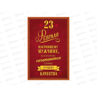 Открытка 121*183 23 ФЕВРАЛЯ 0826.161