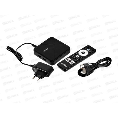 ТВ-приставка Perfeo Smart-TV BOX &quotPREMIER 4/16&quot, Allwinner H618, Android 12, 4Gb/16Gb, HDMI/AV, Пульт Bluetooth