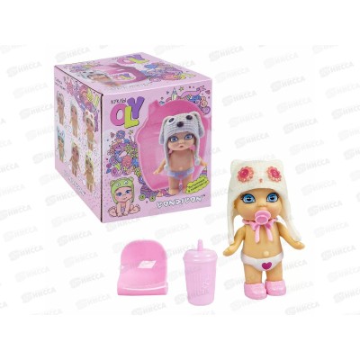 Кукла OLY Bondibon в шапочке-ушанке, 8см, 3382-3, ВВ3854