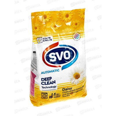 SVO порошок для стирки 1,5кг Ромашка *12