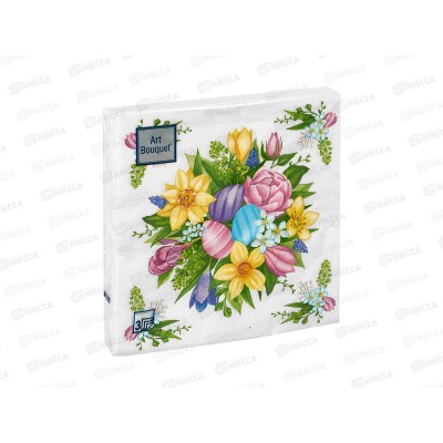 Салфетки 2 слойные 20 листов  33*33 Bouquet Original Букет на праздник, 57657*12
