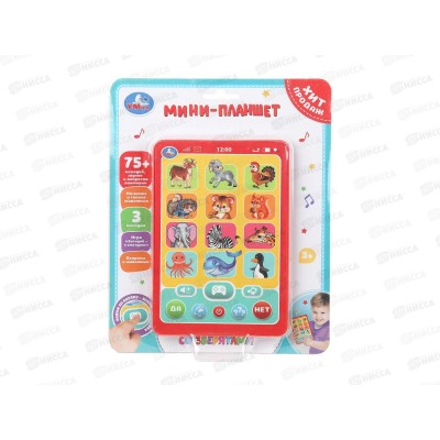 Планшет-мини "Умка" обуч. НТ1117-R43, 75+ мелодий, звуков и вопросов викторин Планшет-мини "Умка" обуч. НТ1117-R43, 75+ мелодий, звуков и вопросов викторин