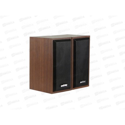 Акуст.система SmartBuy ONE, USB,  6Вт, дерево, коричневая, SBA-102