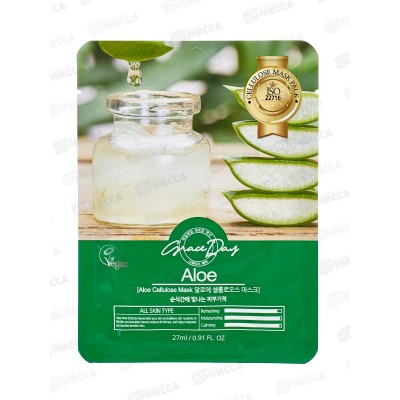 Grace Day Маска тканевая с экстрактом алоэ 27мл 653236