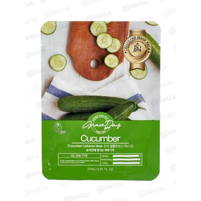 Grace Day Маска тканевая с экстрактом огурца 27мл 653243