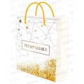 Пакет подарочный MI 26,4х32,7х8см (L) Брызки шампанского ППК-7816 *12
