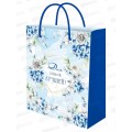 Пакет подарочный MI 26,4х32,7х8см (L) Гортензия ППК-7854 *12