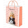 Пакет подарочный MI 26,4х32,7х8см Милые питомцы, ППК-7853 *12