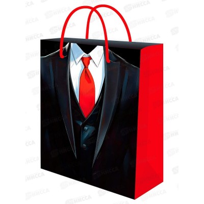 Пакет подарочный MI 26,4х32,7х8см Мистер, ППК-7830 *12