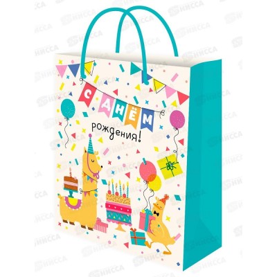 Пакет подарочный MI 26,4х32,7х8см Праздник детства, ППК-7869 *12