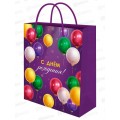 Пакет подарочный MI 26,4х32,7х8см Разноцветные шары, ППК-7864 *12