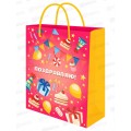 Пакет подарочный MI 26,4х32,7х8см Яркая вечеринка, ППК-7842 *12