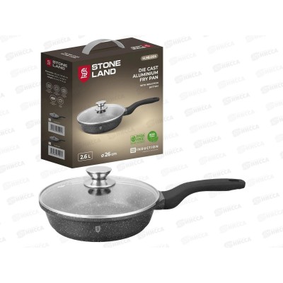 Сковорода Stone Land SL98-005 2,6л 26см алюминиевая Сковорода Stone Land SL98-005 2,6л 26см алюминиевая