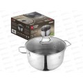 Кастрюля Stone Land SL01-005 5,4л 24см нержавеющая сталь