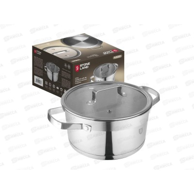 Кастрюля Stone Land SL01-21 5,1л 22см нержавеющая сталь Кастрюля Stone Land SL01-21 5,1л 22см нержавеющая сталь