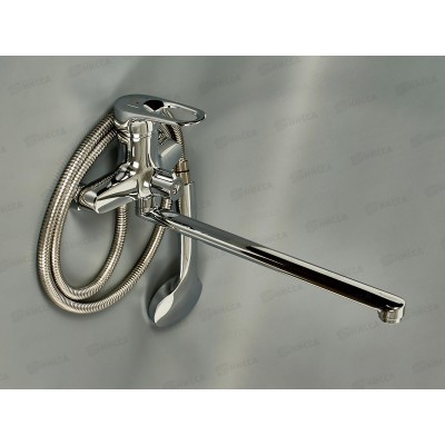 Смеситель для ванны длинный излив переключатель в корпусе, хром, EM2204  *10