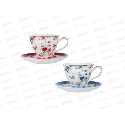 Набор чайный 4пр. Дуэт MILLIMI, 220мл, фарфор, 802-514 г Набор чайный 4пр. Дуэт MILLIMI, 220мл, фарфор, 802-514 г