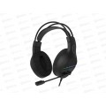 Гарнитура игровая Perfeo RGF AIR 1.8 м, разъем 3,5мм (4pin) и USB (LED), переходник, черная
