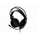 Гарнитура игровая Perfeo RGF EARTH 1.8м, разъем 3,5 мм (4 pin) и USB (LED), переходник, черная