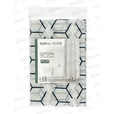 Штора д/ванной, таффета, 145х180см, ШТТФ056-13071, 461-675  г