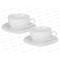 Набор чайный 4пр. Белый рельеф MILLIMI, 230мл, фарфор, 802-542 г