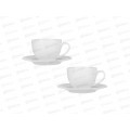 Набор чайный 4пр. ромб белый MILLIMI, 260мл, фарфор, 802-558 г Набор чайный 4пр. ромб белый MILLIMI, 260мл, фарфор, 802-558 г