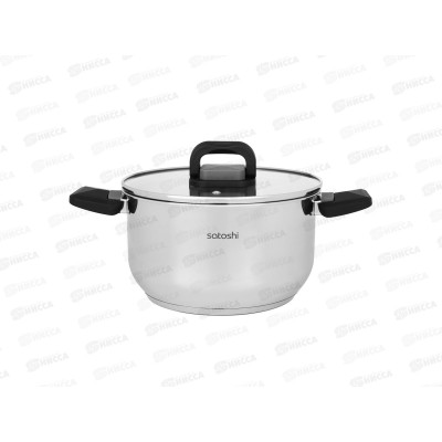 Кастрюля  3,5л Манн SATOSHI, стекл. крышка, индукция 822-300  г