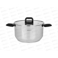 Кастрюля  6,5л Манн SATOSHI, стекл. крышка, индукция 822-301  г