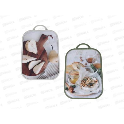 Доска разделочная 37х25х1,2см VETTA полипропилен, 2 диз. 852-160    г