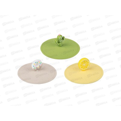 Крышка для кружки, силикон, 10см, 3 цвета VETTA 856-231  г