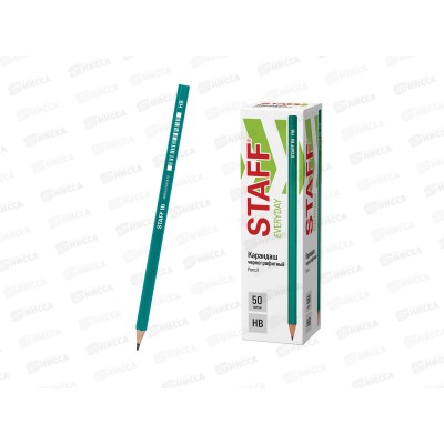Карандаш ч/г STAFF Everyday BLP-GRN 1шт. зел.корп., HВ 181938 *1/50/500 Карандаш ч/г STAFF Everyday BLP-GRN 1шт. зел.корп., HВ 181938 *1/50/500