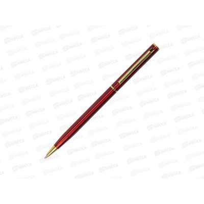 Ручка подар. шар. Brauber Slim Burgundy  0,7мм синяя 141403 *1