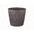 Горшок для цветов &quotInGreen Winds&quot D340мм/20л с дренажной вставкой 18,7л, антрацит *9 IG652110003