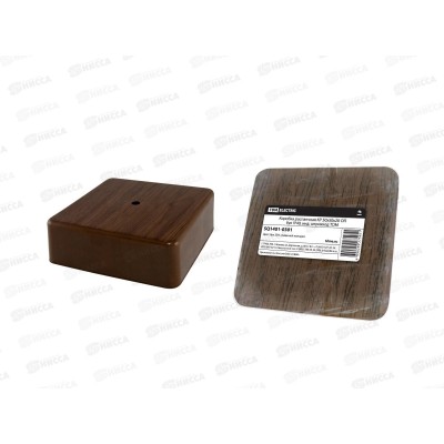 Коробка распаячная TDM КР 50*50*20мм открытой установки, бук IP40, 0301