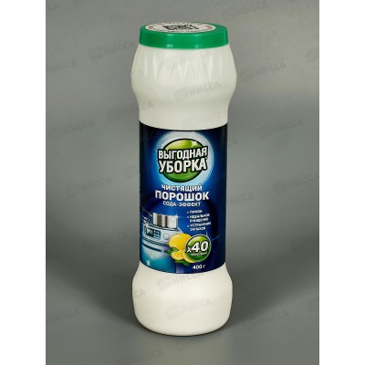 ВЫГОДНАЯ УБОРКА Чист порошок Сода-эфф Лимон 400гр *16 4225