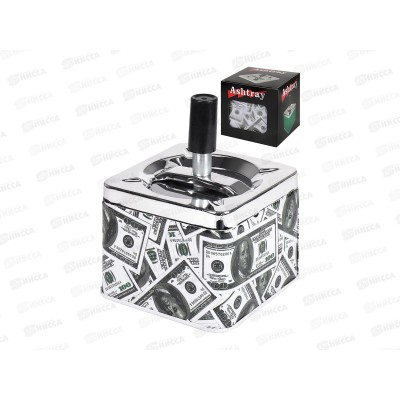 Пепельница бездымная &quotВалюта&quot квадратная ПЛ-1078