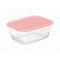 Контейнер д/прод. 0,85л прямоугольный розовый 223152008/04
