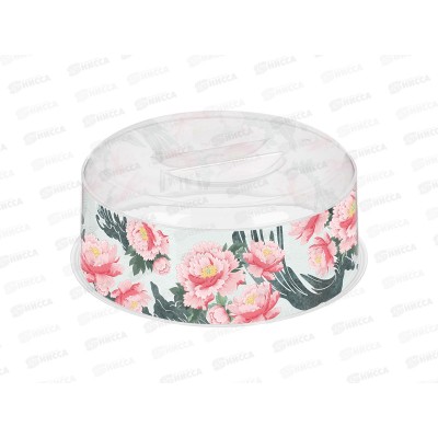 Крышка д/СВЧ Bergamo 250мм с декором &quotСад пионов&quot 223152801/00 *13