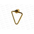 Ручка мебельная кнопка треугольник золото (066359)  Ж