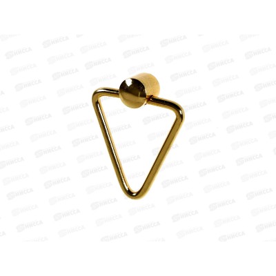 Ручка мебельная кнопка треугольник золото (066359)  Ж