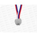Медаль призовая 037 диам 4см 2 место, серебро 1305187